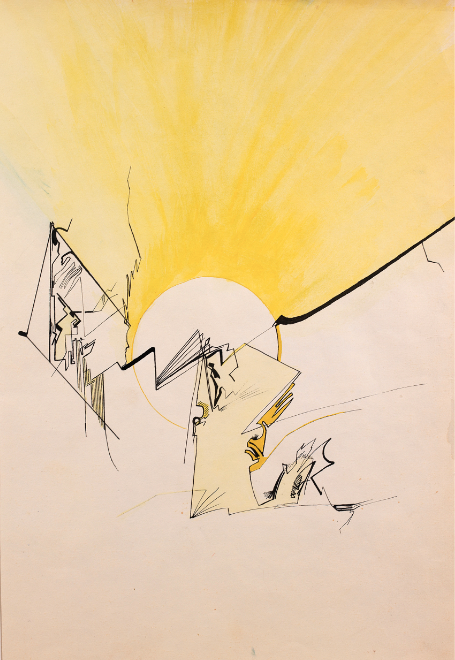 Calligraphies, Dessin à l'encre sur papier